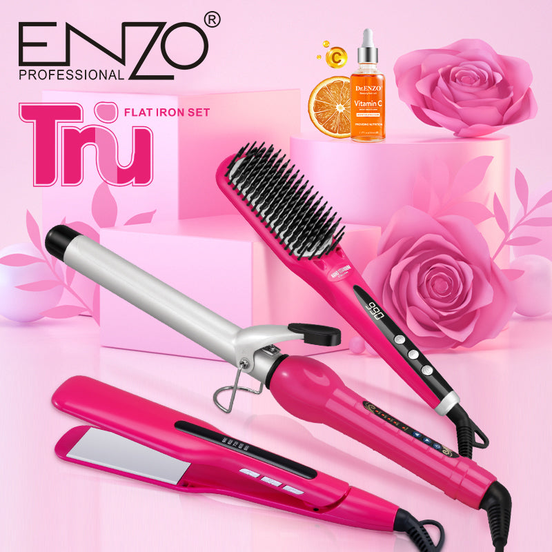 Enzo Collection Pack Enzo Platinum Collection EN-3955W | باقة تصفيف الشعر من انزو