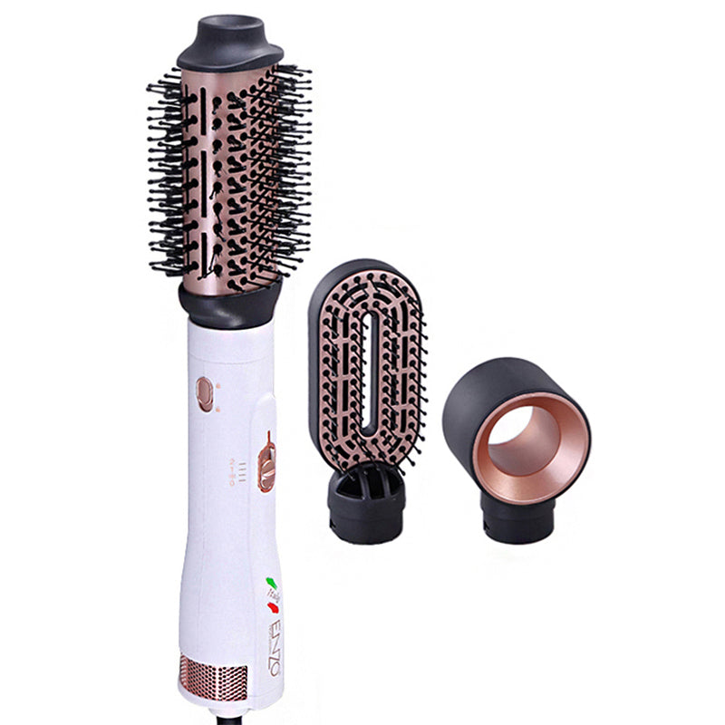 ENZO EN 740 — Brosse 3 en 1 Chauffante Professionnelle,Peigne Lisseur Portable
