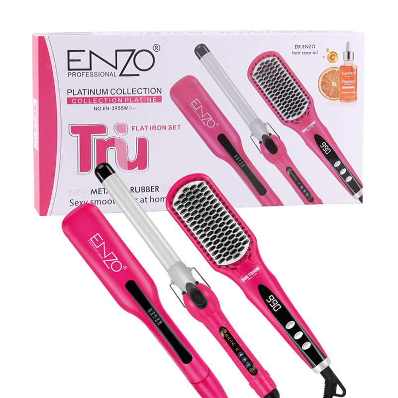Enzo Collection Pack Enzo Platinum Collection EN-3955W | باقة تصفيف الشعر من انزو