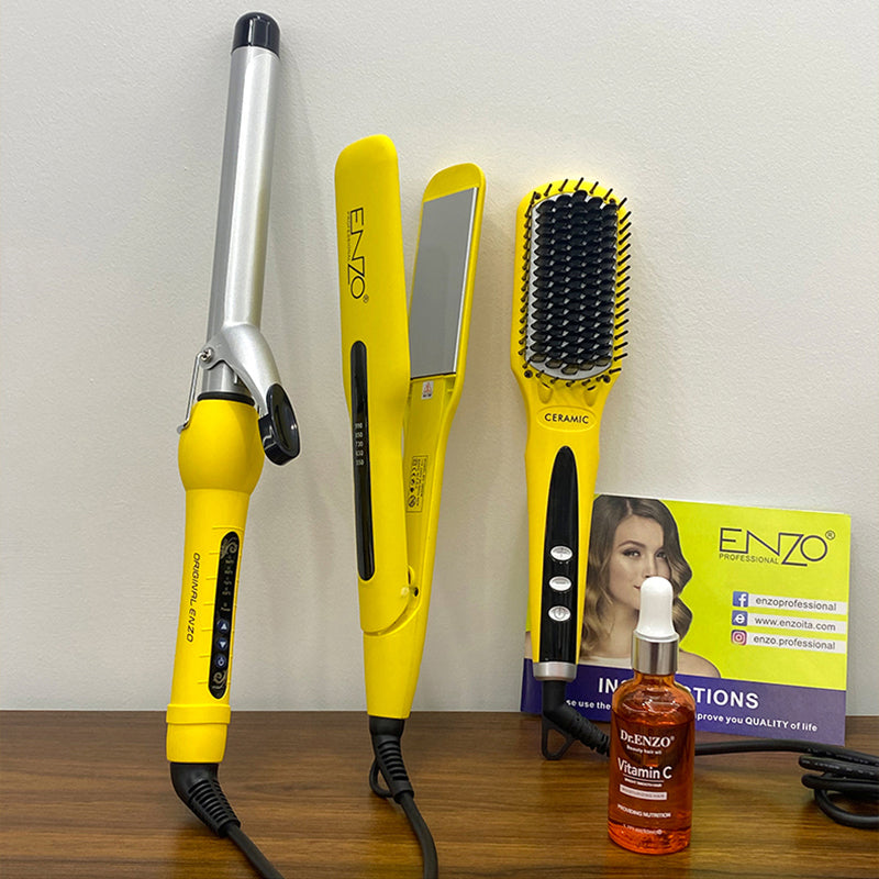 Enzo Collection Pack Enzo Platinum Collection EN-3955W | باقة تصفيف الشعر من انزو