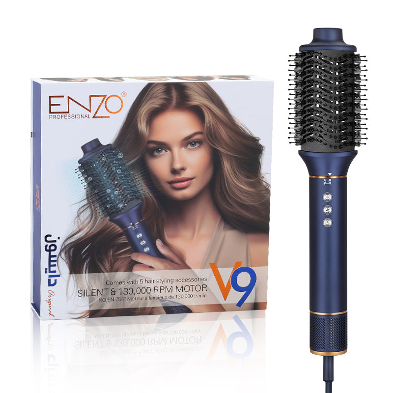 ENZO PROFESSIONAL Kit De Coiffure Supersonic 1500W avec 5 buses amovibles En-754