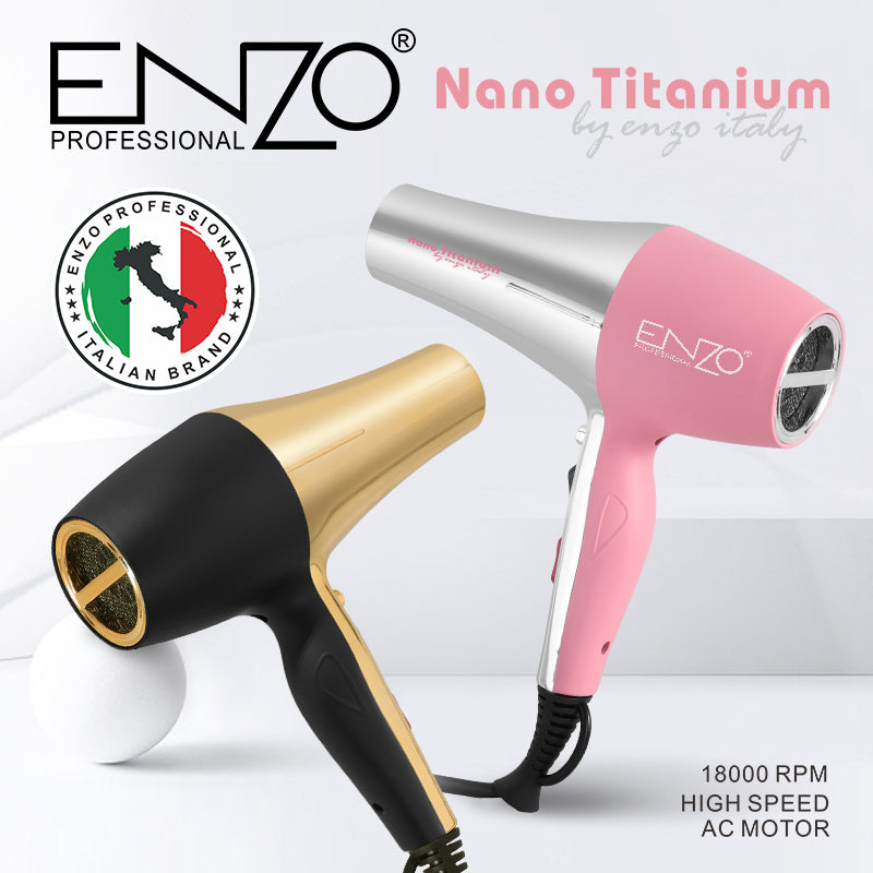مجفف الشعر Precision Ware ENZO EN-8862 Nano Titanium،