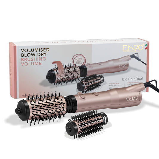 ENZO-Brosse à Air Chaud EN-741  Sèche-Cheveux 2 en 1 Volumizer et Styler