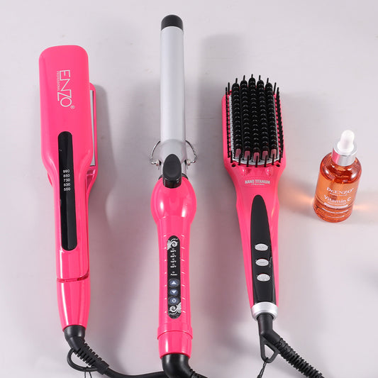 Pack Lisseur & Brosse & Boucleur 990°F 50W ENZO EN-3955W