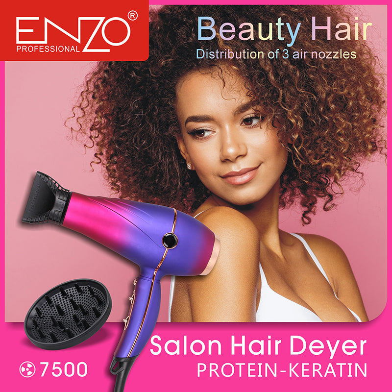 Enzo Luxury Salon Hair Dryer EN-8001  سيشوار