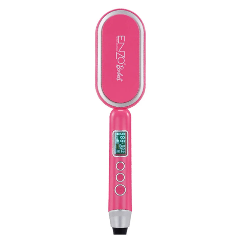 Brosse lissante chauffante ENZO ADVANCED STRAIGHT HAIR COMB Barbie Edition EN-4102X