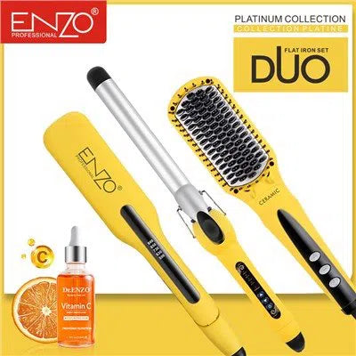 Pack Lisseur & Brosse & Boucleur 990°F 50W ENZO EN-3955W